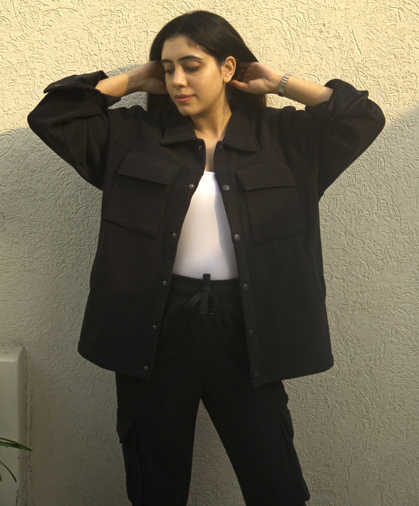 Moose Suede Shacket - Classic Shirt Jacket for Winter