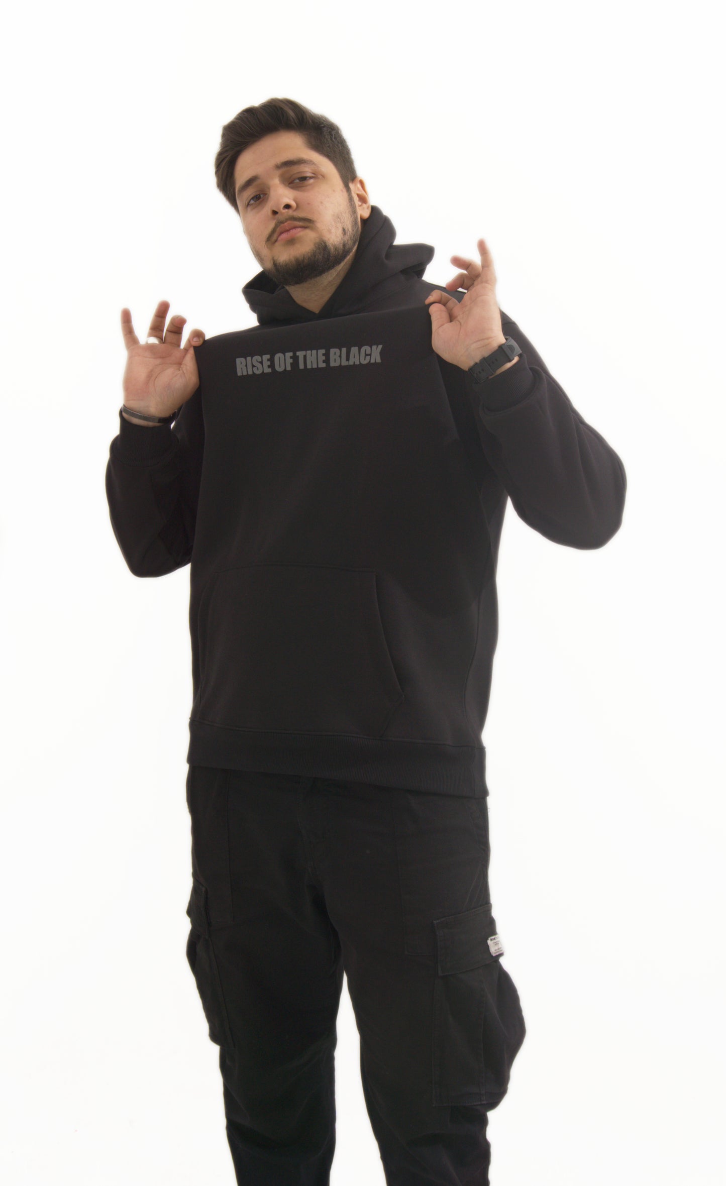 Rise of the Black: A Bold Statement Hoodie