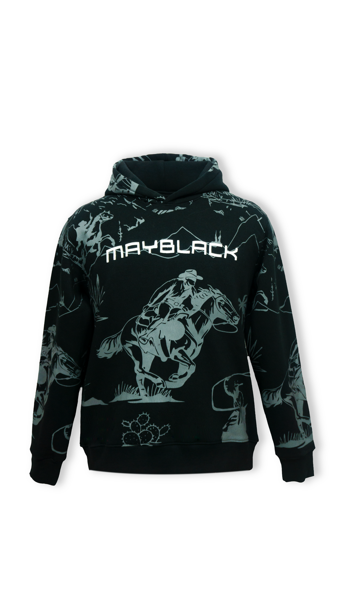Mayblack Rodeo Rider Hoodie Black