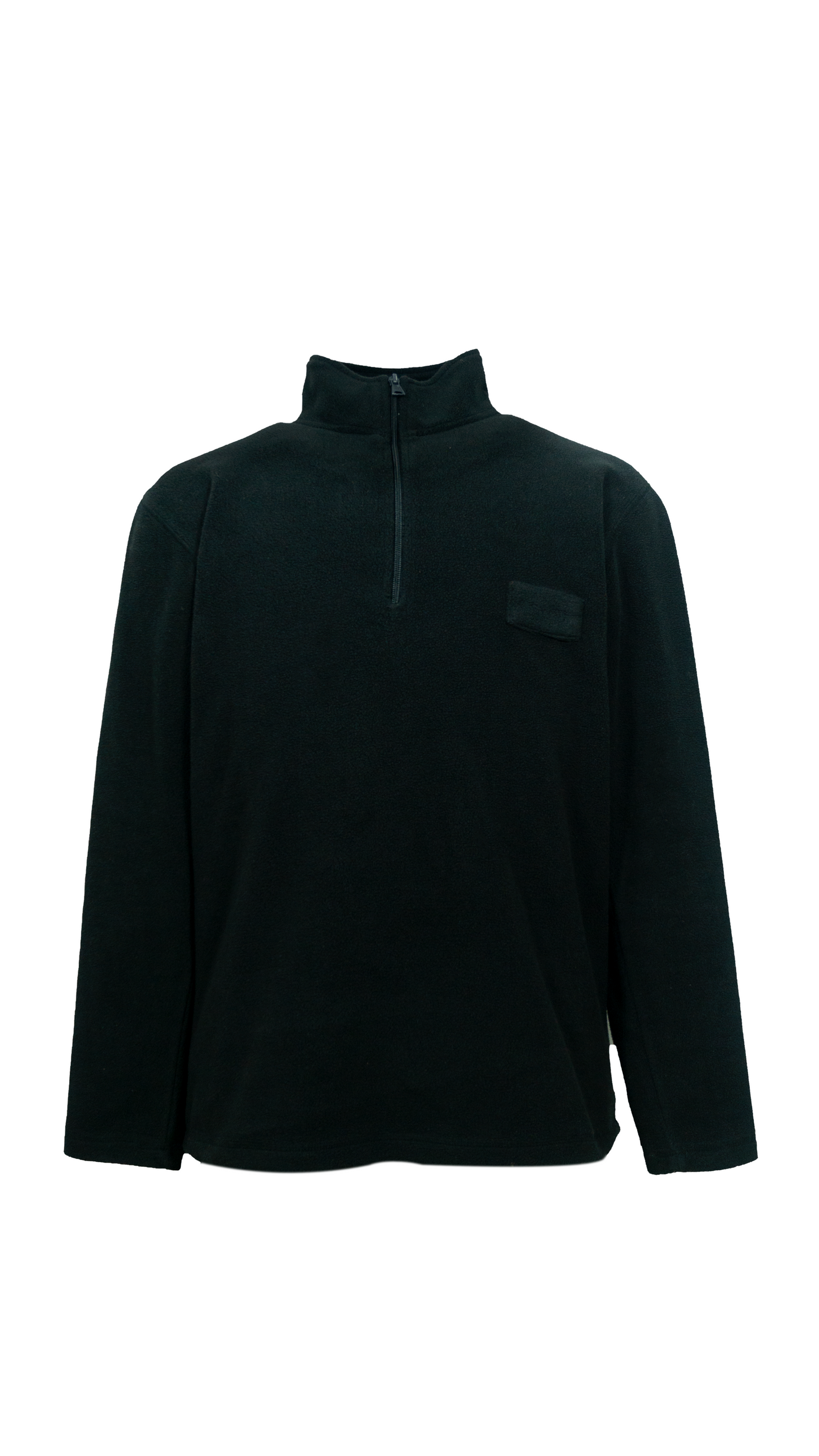 Anti-Pelling Polar Fleece Pullover with Zip up Polo neck