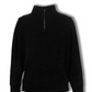 Insulated Sweater Knit Zip Polo Pullover (Black)